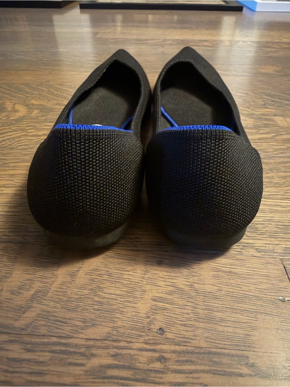 Size 12 Black Rothys “The Point” Woven Shoes EUC - Picture 12 of 14